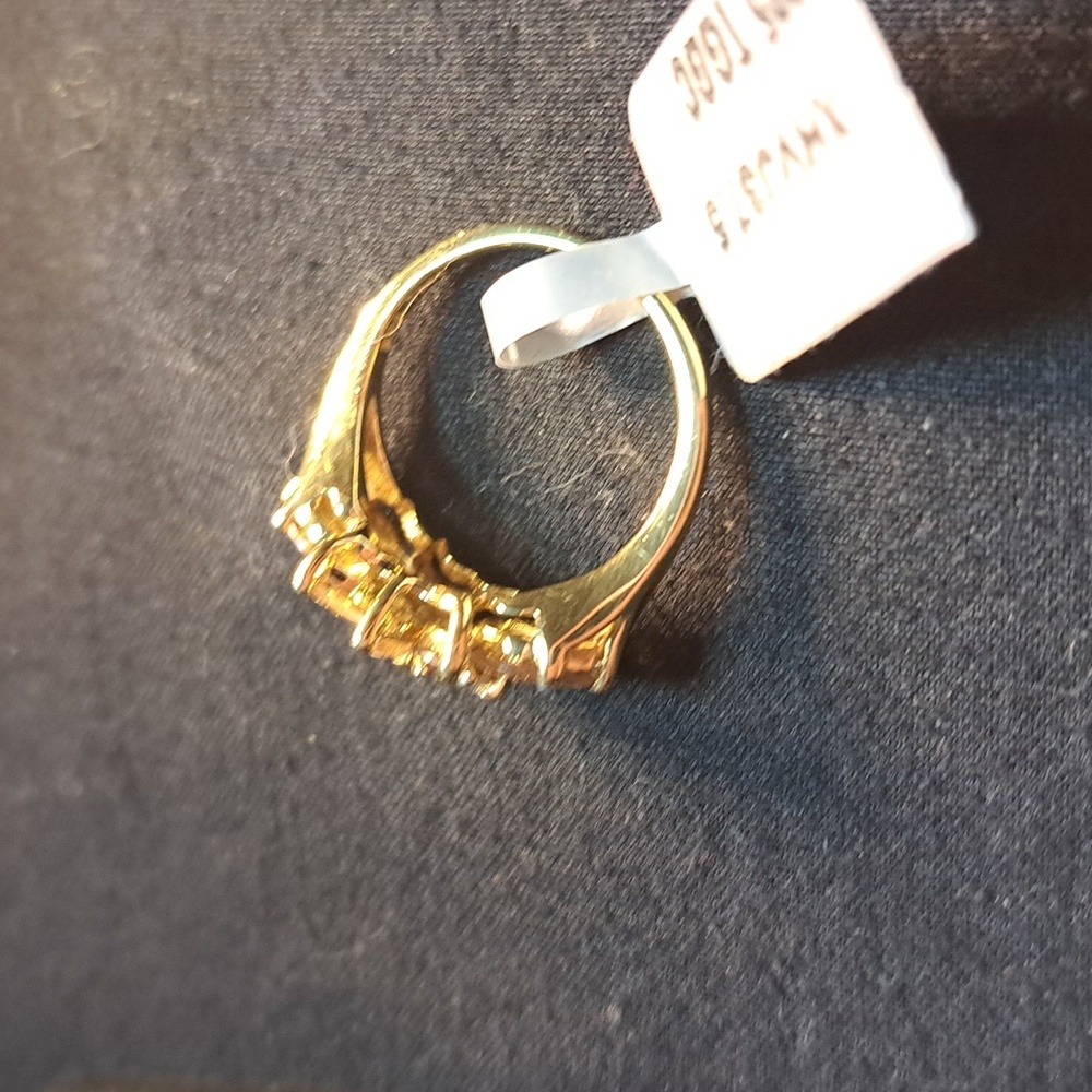 NWT Elegant Gold Floral Ring. Gouveia Andalusite Ring - Picture 3 of 4